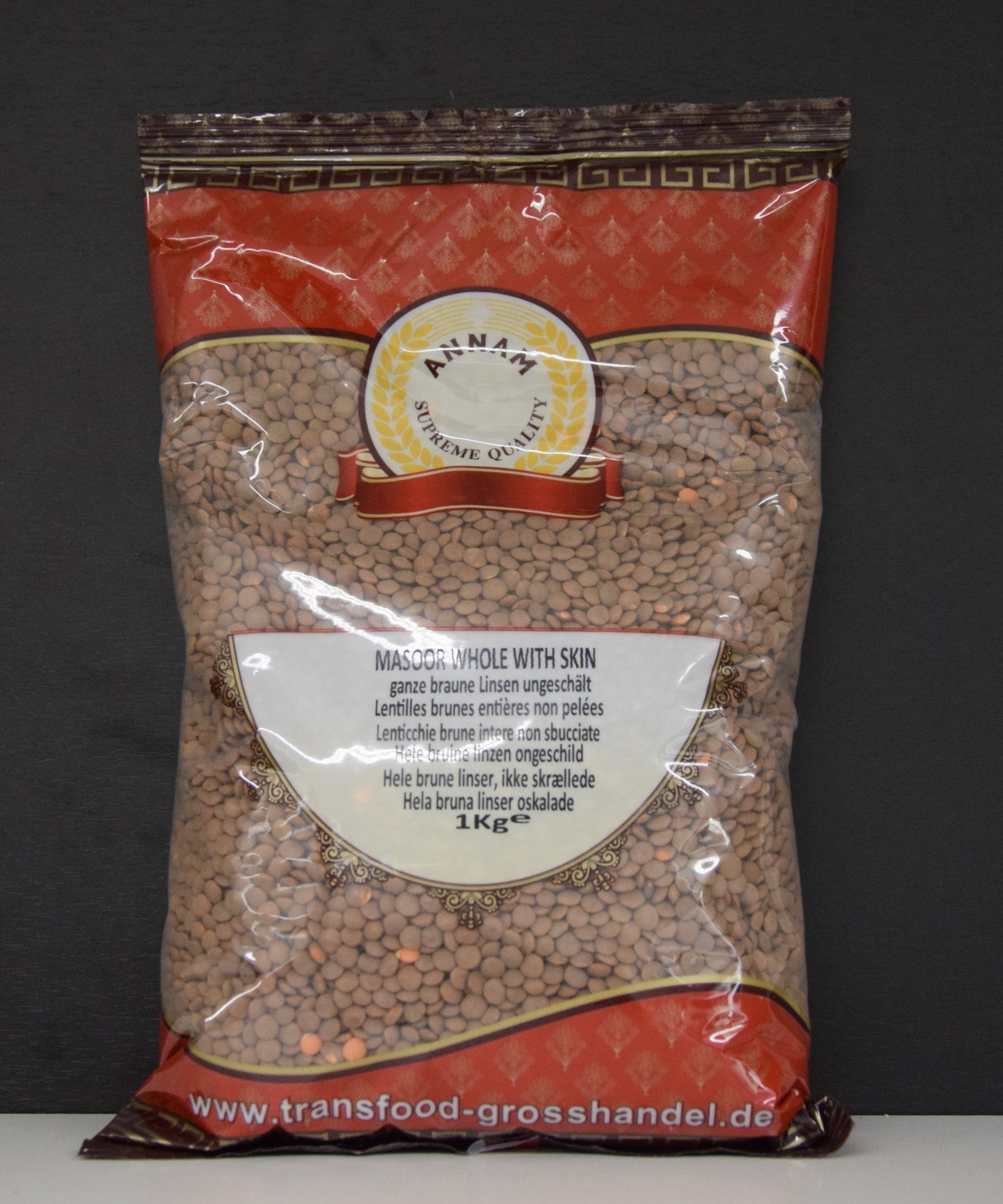 ANNAM BROWN MASOOR WHOLE 1 KG