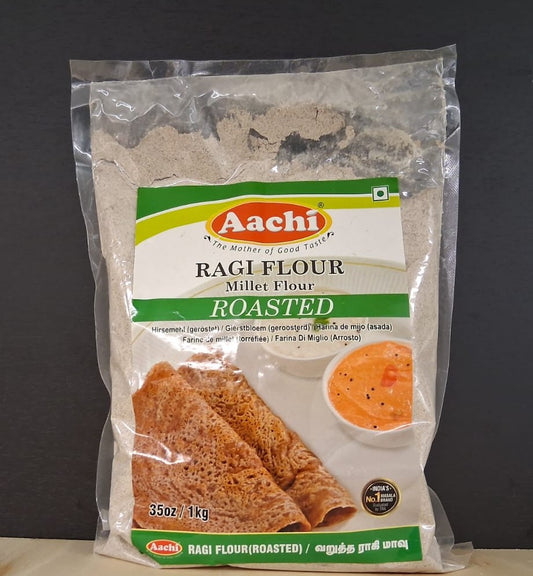 AACHI RAGI FLOUR ROASTED 1 KG