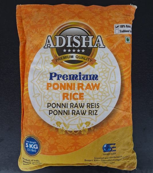 ADISHA PONNI RAW RICE 5KG