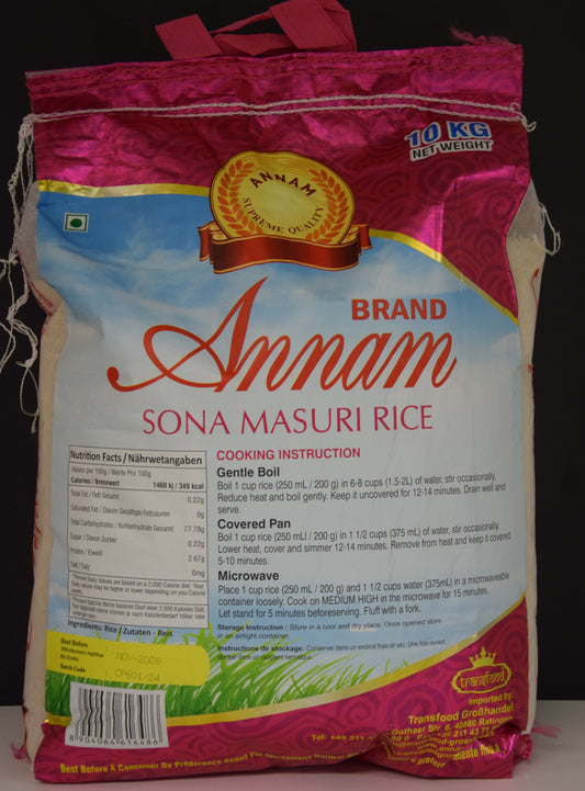 ANNAM SONA MASOORI RICE 10 KG