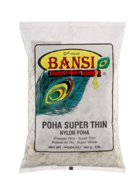 RICE FLAKES (POHA) SUPER THIN 907 GM - BANSI