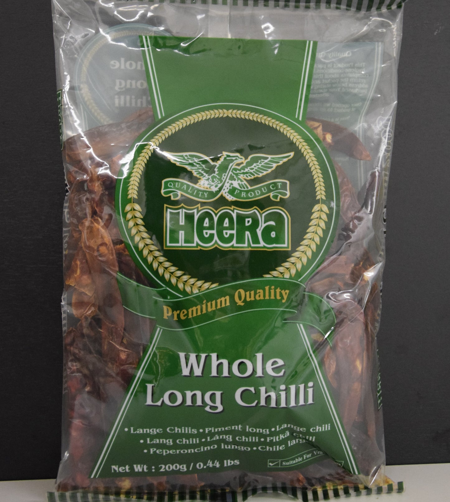 CHILLIES WHOLE LONG 200 GM - HEERA