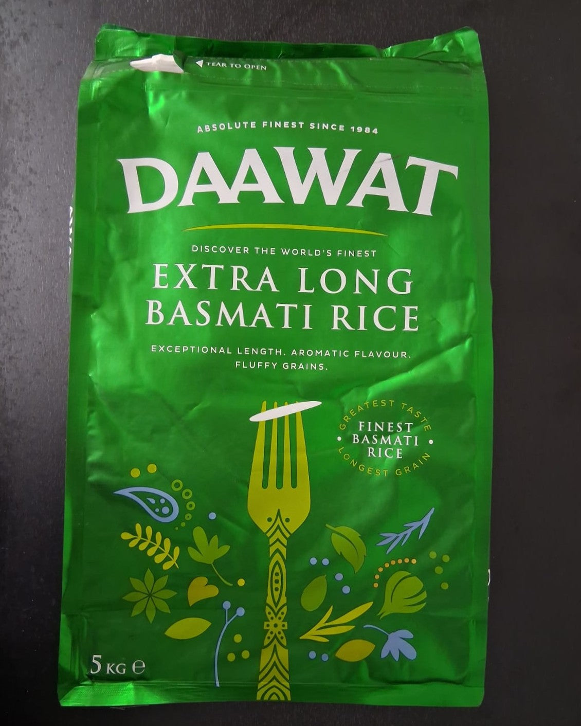 DAAWAT EXTRA LONG BASMATI RICE 5 KG