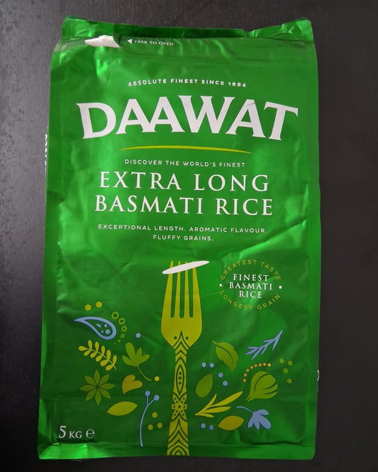 DAAWAT EXTRA LONG BASMATI RICE 5 KG
