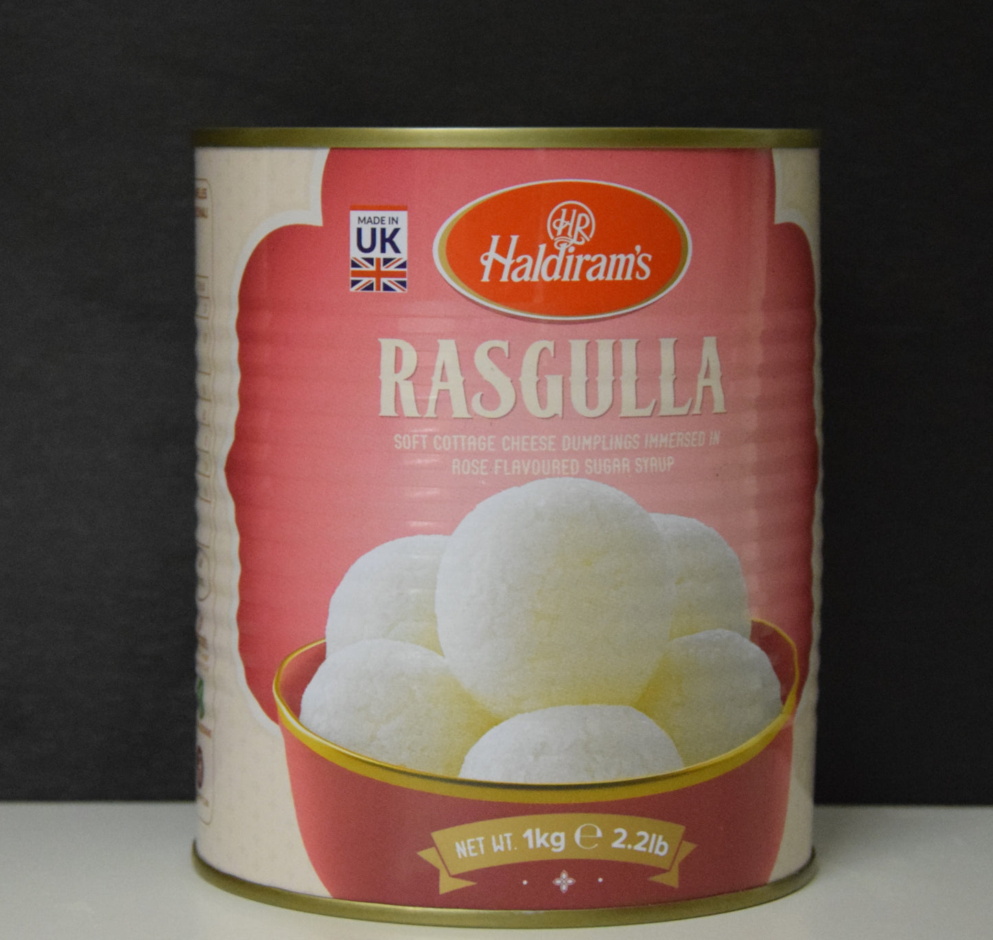 HALDIRAM RASGULLA TIN 1 KG