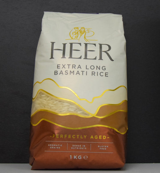 HEER LONG GRAIN BASMATI RICE 1 KG