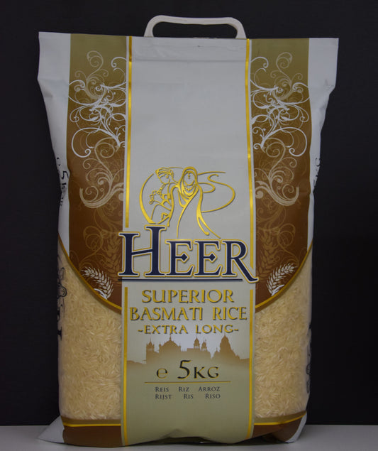 HEER LONG GRAIN BASMATI RICE 5 KG