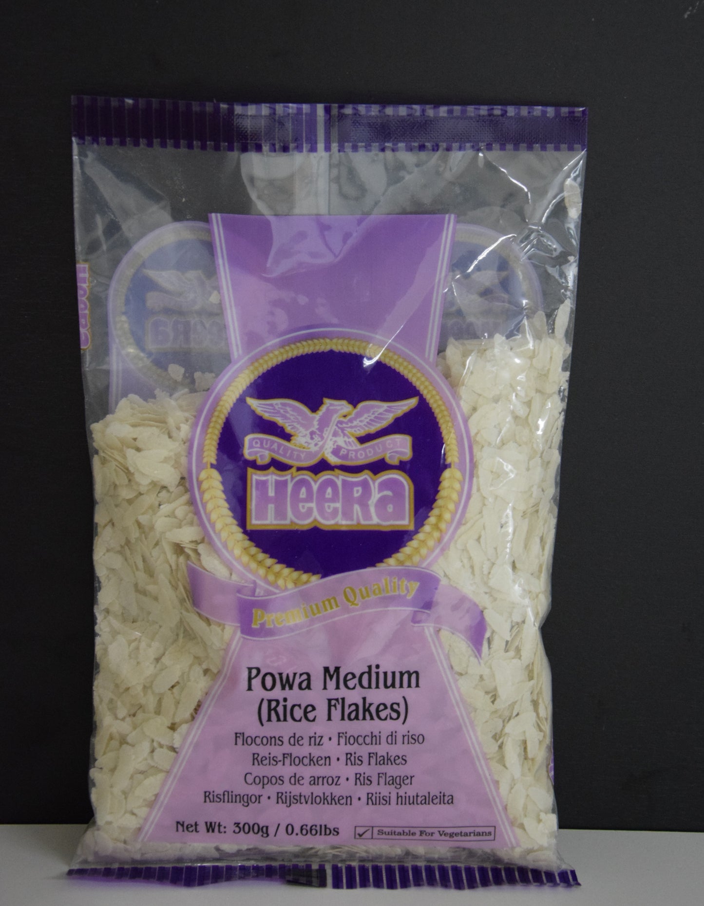 HEERA RICE FLAKES (POHA) MEDIUM 300 GM