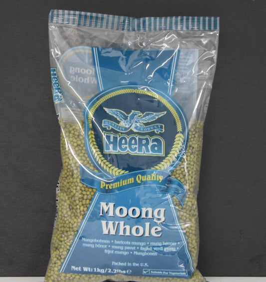 MOONG WHOLE 1 KG- HEERA