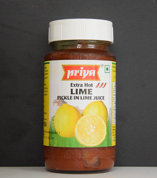 PRIYA LIME PICKLE (EXTRA HOT) (WITHOUT GARLIC) 300 GM