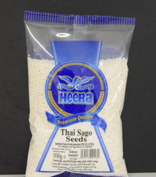 SAGO SEEDS (SABUDANA) SMALL 500 GM - HEERA
