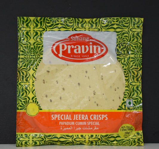 SUHANA SPECIAL JEERA PAPAD 7" 200 GM